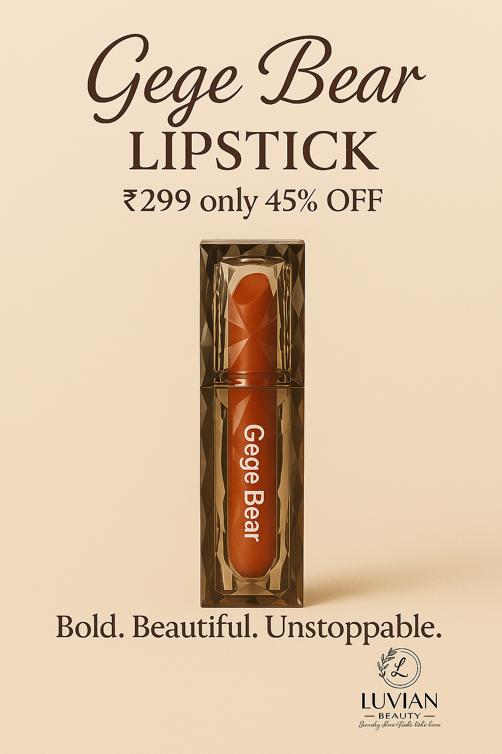Gege Bear Crystal Lipstick
